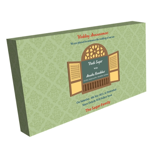 4 x 75 Grams Standard 4 Compartments Dry Fruit Gift Box | Personalize